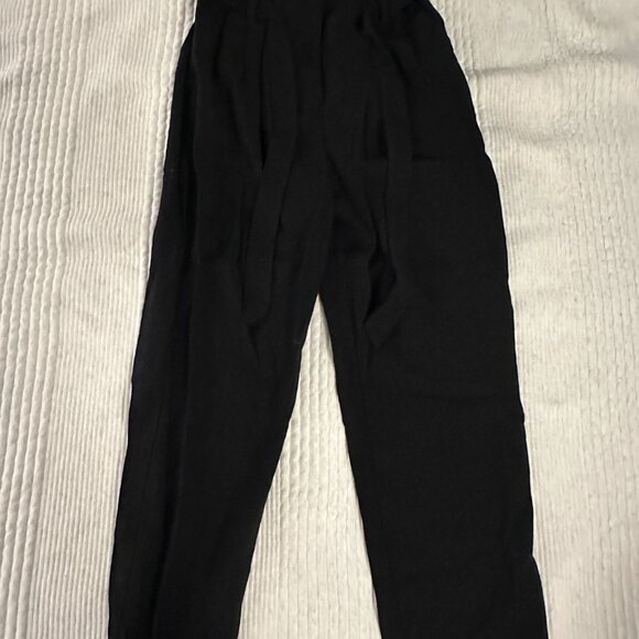 Black Paper Bag Pants - H&M - Size 4 - Picture 3 of 5